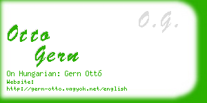 otto gern business card